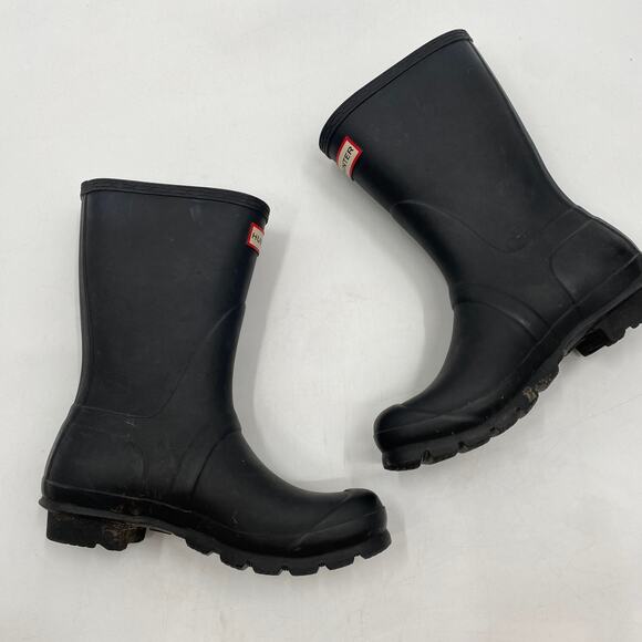 Hunter matte black short rain boots - Picture 3 of 7